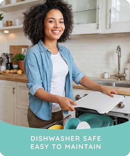 𝐏𝐫𝐞𝐦𝐢𝐮𝐦 𝐓𝐡𝐢𝐜𝐤 Cutting Boards for Kitchen, Plastic Cutting Board Set of 3, Dishwasher Safe Cutting Boards w/Juice Grooves for Meat, Veggies, Easy Grip Handle, Easy Grip Handle