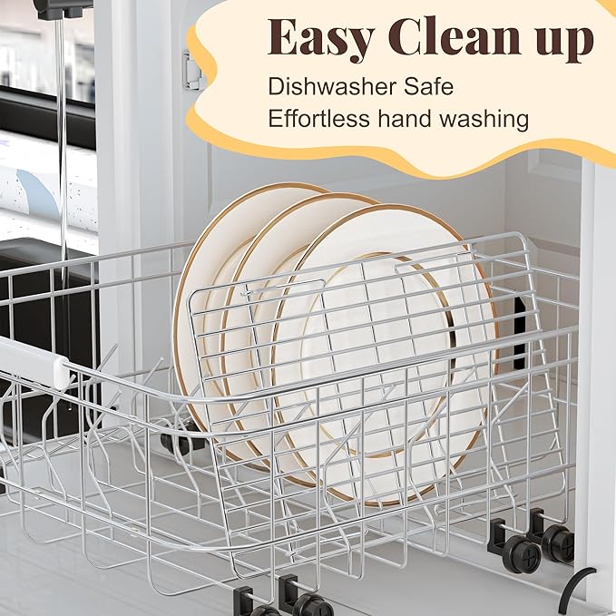 Cooling Racks for Cooking and Baking - 3 Tier Stackable Grid Wire Baking Rack for Oven Cooking, Baking, Grilling, Roasting - Dishwasher Safe Bacon Rack - Silver - Image 4