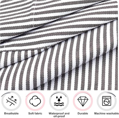 2Pack Adjustable Kitchen Apron for Women Men with 2 Pockets，Cotton-Polyester Blend Bib Aprons for Cooking,Baking - Image 3