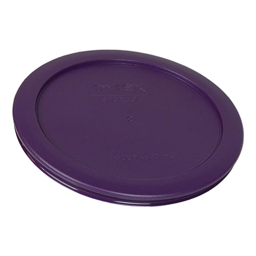 Pyrex 7201-PC Round 4 Cup Storage Lid for Glass Bowls (1, Purple) - Image 2