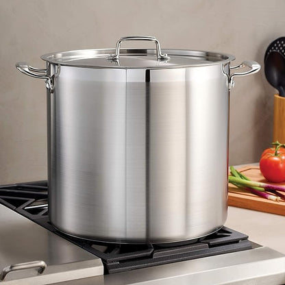 Tramontina Gourmet Stainless Steel 24-Quart Extra Large Stock Pot with Lid - Image 3