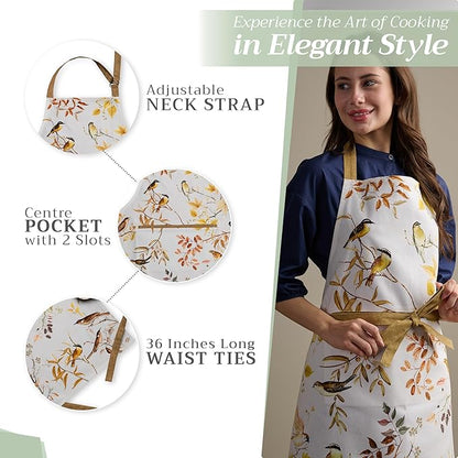Maison d' Hermine 100% Cotton Apron for women with Pocket Kitchen Chef Apron for Men Cooking Mothers Day Gifts - Image 5