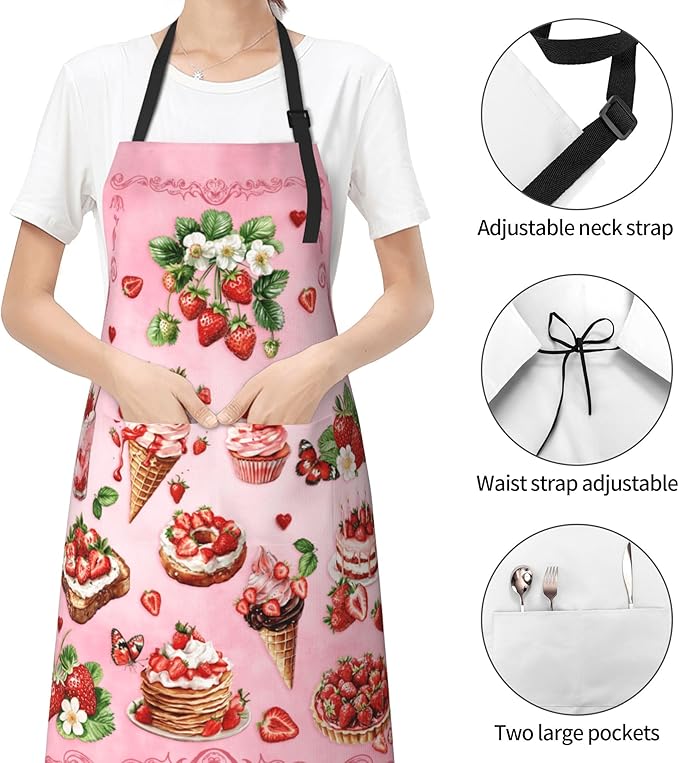 Funny Apron Polyester Grooming Aprons with Pocket for Cooking Kitchen Grilling Adults