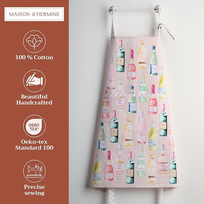 Maison d' Hermine 100% Cotton Apron for women with Pocket Kitchen Chef Apron for Men Cooking Mothers Day Gifts - Image 2