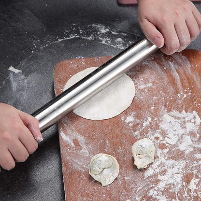 Stainless Steel Rolling Pin, Matte Finish 16.7 Inches, Berglander Rolling Pin For Baking Pizza Dough, Pie, Cookie, Essential Kitchen Utensil Gift Ideas For Bakers. - Image 7