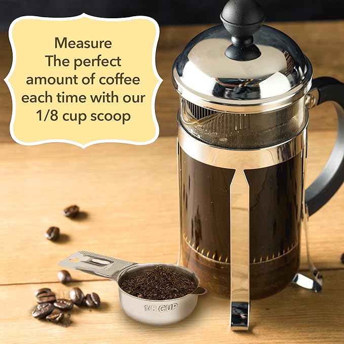 Simply Gourmet Measuring Cups Set of 7, Stackable, 304 Premium Stainless Steel, Kitchen Gadgets for Measure Liquid and Dry Ingredients, Cooking & Baking - Image 8