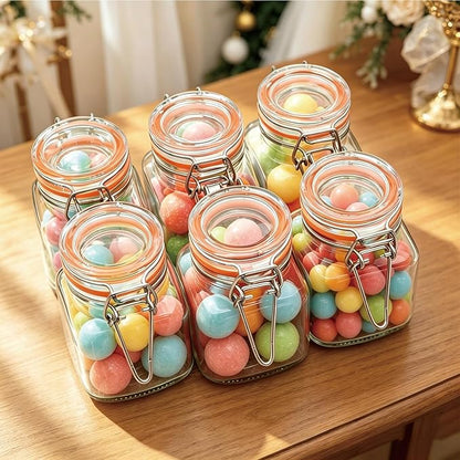 Flrolove 4oz Small Spice Jars with Lids, 15 Pack Airtight Glass Jars, Small Spice Containers Includes Labels & Rubber Gaskets for Kitchen, Jam, Herbs, Crafts, Wedding - Image 6