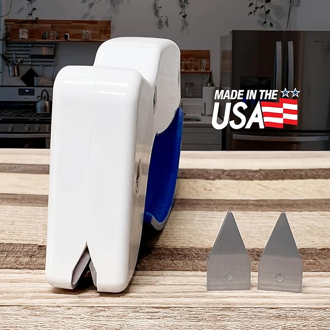 AccuSharp Knife Sharpener Blades, Tungsten Carbide Replacement Blades, 2 Pieces Reversible Replacement Blades, Industrial Sharpener Accessories