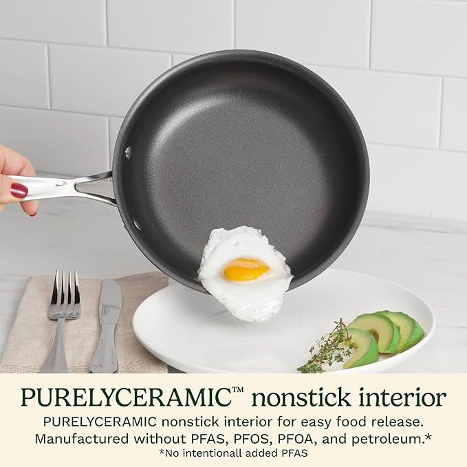 Cuisinart Chef's Classic™ Nonstick Hard Anodized 17 Piece Set w/Tempered Glass Lids - Image 3