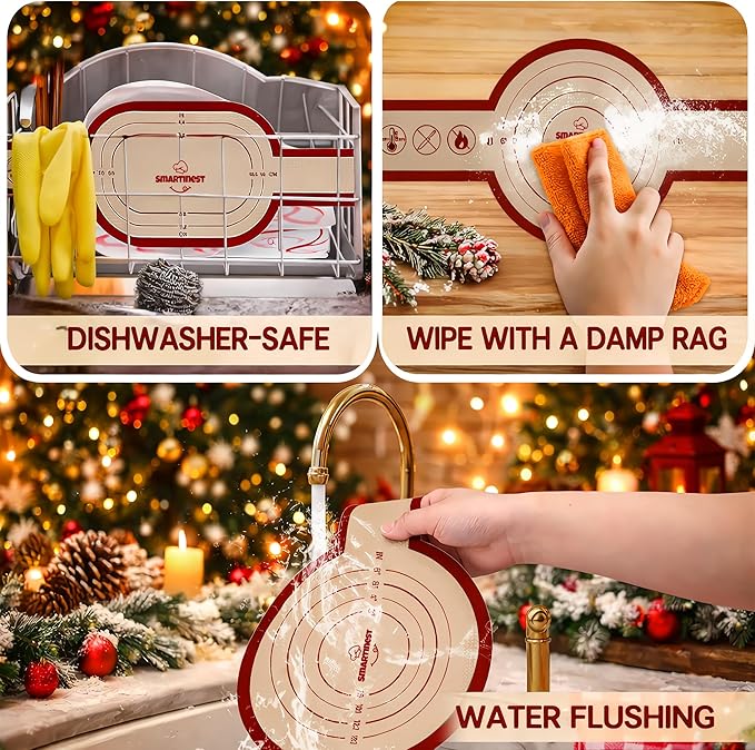 Sourdough Silicone Bread Sling for Dutch Oven, 2PCS Non-Stick Reusable Baking Mat with Long Handles, Essentials Bread Making Supplies for Dough Transfer and Loaf Pan Lifter Liner, Set 2Pcs Round - Image 7