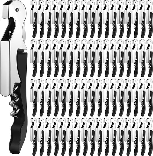 Honoson Wine Keys Opener Travel Wine bottle Opener Waiter Beer Bartender for Home Office Kitchen Restaurant Bar Applications (Black,150 Pcs) by Honoson