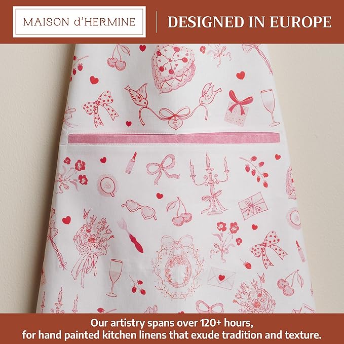 Maison d' Hermine 100% Cotton Apron for women with Pocket Kitchen Chef Apron for Men Cooking Mothers Day Gifts - Image 2