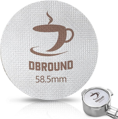 58.5mm Espresso Puck Screen - Coffee Maker Mesh Filter, Reusable 1.7mm 150μm Espresso Filter Screen, Professional Espresso Coffee Accessories for 58mm Espresso Portafilter Filter Basket