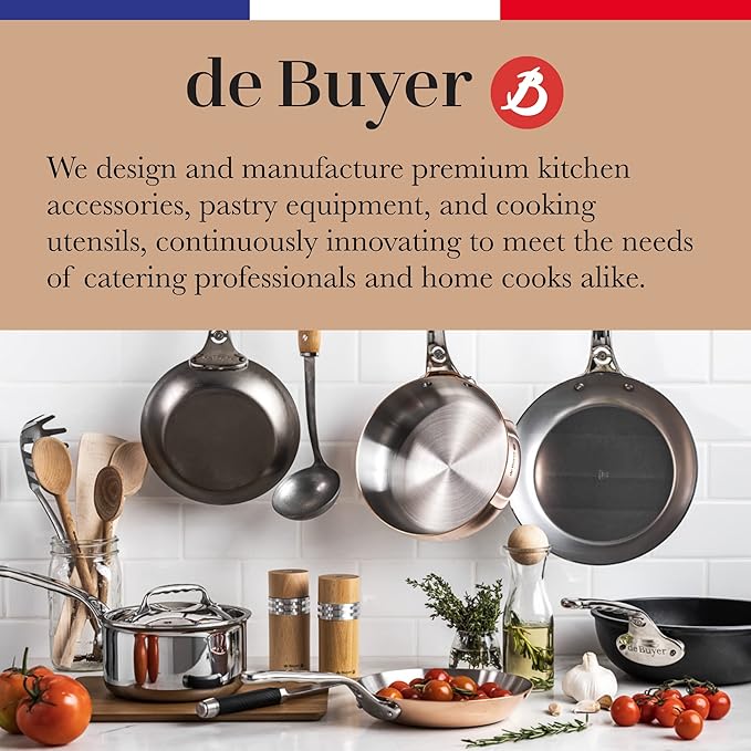de Buyer GOMA Universal Whisk - 10” - Ideal for Commercial & Home Kitchens - Designed for Heavy, Frequent Use - Ergonomic & No-Slip Grip - Dishwasher Safe - Image 6
