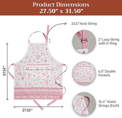 Maison d' Hermine 100% Cotton Apron for women with Pocket Kitchen Chef Apron for Men Cooking Mothers Day Gifts - Image 7