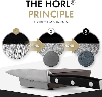 HORL 2 Pro Rolling Knife Sharpener - Kitchen Knife Sharpener for Razor Sharp Edges Made in Germany - Easy Knife Sharpening Kit with 3:1 Planetary Gear with Magnetic Holder with 15 & 20 Degrees - Image 4