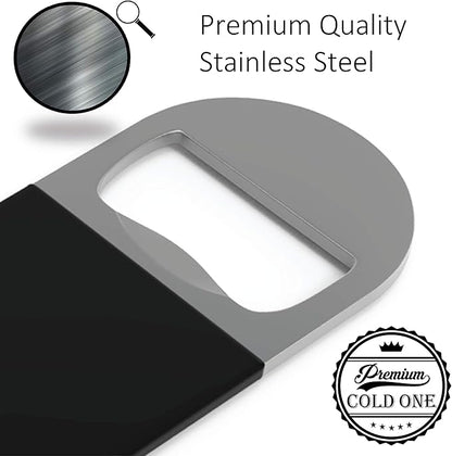 Bartender Bottle Openers, Beer Bottle Openers, Speed Openers 3 Pack by Premium Cold One. Professional Grade: Rubber Coated, Stainless Steel. Large, 7 inch - Image 2