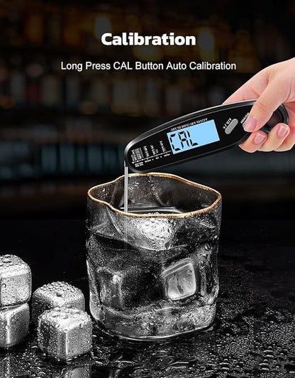 Instant Read Meat Thermometer Digital with Dual Probe, Food Thermometer for Cooking & Grilling, Large Backlit & Calibration, Grill Thermometer for Outside/Kitchen/Oven//Smoker/BBQ/Baking, Black - Image 8