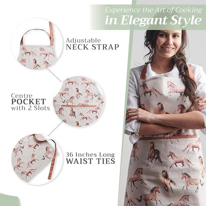Maison d' Hermine 100% Cotton Apron for women with Pocket Kitchen Chef Apron for Men Cooking Mothers Day Gifts - Image 5
