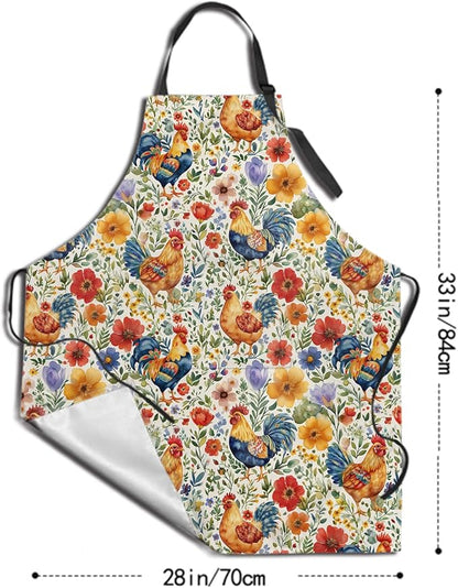 Funny Apron Polyester Grooming Aprons with Pocket for Cooking Kitchen Grilling Adults