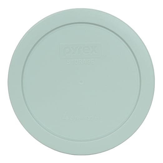 Pyrex 7201-PC Round 4 Cup Storage Lid for Glass Bowls (1, Muddy Aqua) by Pyrex