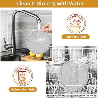 Splatter Shield for Ninja Foodi Smart XL Pro 7-in-1 Indoor Grill, Replacement Stainless Steel Splatter Screen Air Fryer Accessories for Ninja Foodi IG651, IG600, IG601 Air Fryer