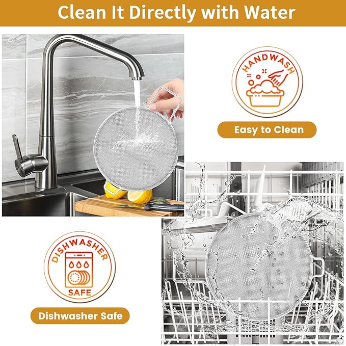 Splatter Shield for Ninja Foodi IG651, Replacement Stainless Steel Splatter Screen Air Fryer Accessories for Ninja Foodi Smart XL Pro 7-in-1 Indoor Grill, IG600, IG601, IG651 Air Fryer