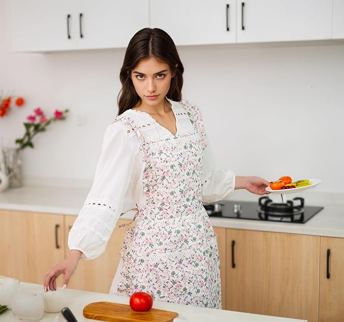Funny Aprons for Women with Pockets, Kitchen Cooking Grilling Bbq Cute Chef Apron, Mothers Day Birthday Gifts for Women - Image 2
