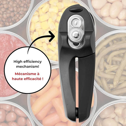 Starfrit MightiCan Can Opener - Safe - Holds Lid and Leaves No Sharp Edges on Lid - 3 year warranty - Comfort Grip - Heavy Duty Non-Slip Knob - 2025 Model - Image 3