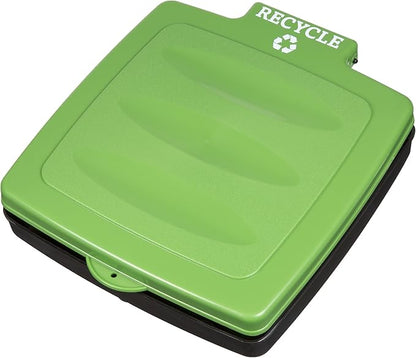Portable Trash Bag Holder – Collapsible 13-Gallon Garbage Bin for Indoor/Outdoor Use, Camping, Recycling, and Parties – Durable Plastic Trash Can by Wakeman Outdoors (Green)