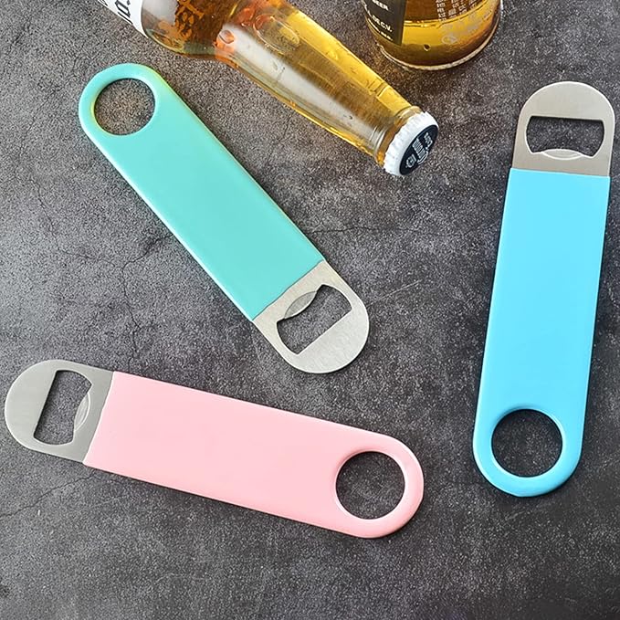 KTOJOY 3 Pack Heavy Duty Stainless Steel Flat Bottle Opener, Solid and Beer Openers, 7 inches - Image 6