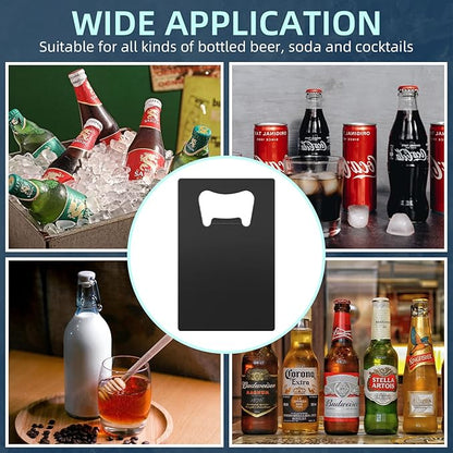 200 Pcs Credit Card Bottle Opener Bulk, Stainless Steel Metal Card Beer Bottle Openers Wallet Bottle Opener DIY for Party Favor Wedding Favor Groomsmen Bridesmaid Gift (200 Pcs) - Image 7