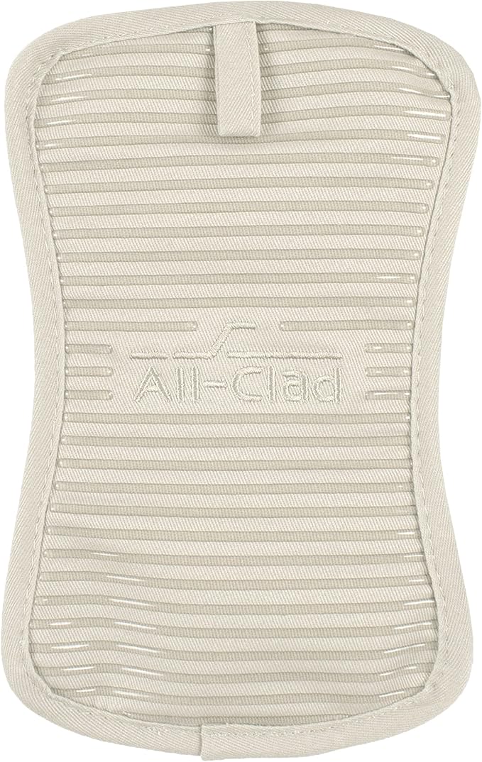All-Clad Premium Pot Holder & Hot Pad: Heat Resistant to 500 Degrees - 100% Cotton, 10"x6.25" Hot Pad for Kitchen and Barbeque, (1-Pack), Almond - Image 2