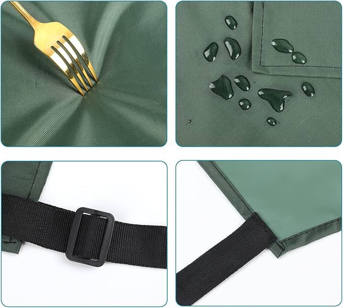Gotega Waterproof Rubber Vinyl Apron Adjustable Dishwasher Apron - Apron for Women Men Heavy Duty Work Apron - Image 5