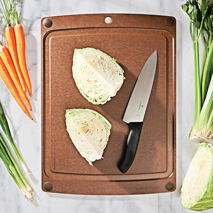 Epicurean All-In-One Cutting Board with Non-Slip Feet and Juice Groove - Non-toxic, Dishwasher Safe,Made in the USA, 19.5" x 14.5", Nutmeg - Image 2