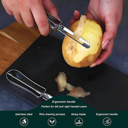 Potato Peelers for Kitchen, 2 Pcs, Just Like Mom's old steel Peeler - Image 2