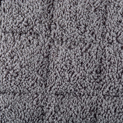 DII Basic Terry Collection Quilted 100% Cotton, Oval Potholder, Gray, 2 Piece - Image 2