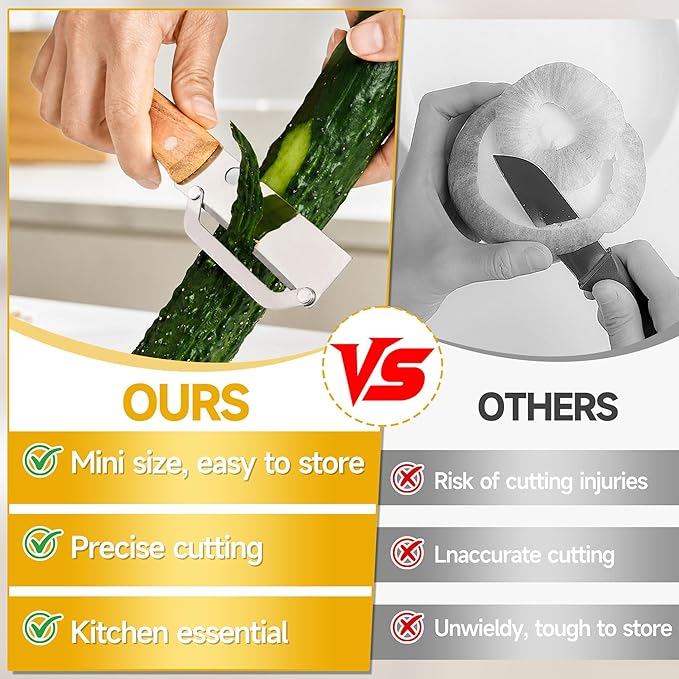 Multi-Functional Vegetable Peeler for Kitchen, 2026 New Zero Snag Wooden Kitchen Tool Ergonomic Design with Wooden Handle and Bottle Opener, Suitable for Fruits and Vegetables(1PCS)