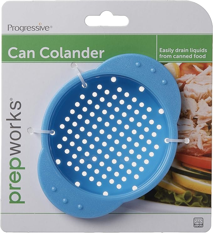 Prepworks by Progressive Can Colander , Can Strainer, Vegetable and Fruit Can Strainer, No-Mess Tuna Can Strainer , Best for Canned Tuna