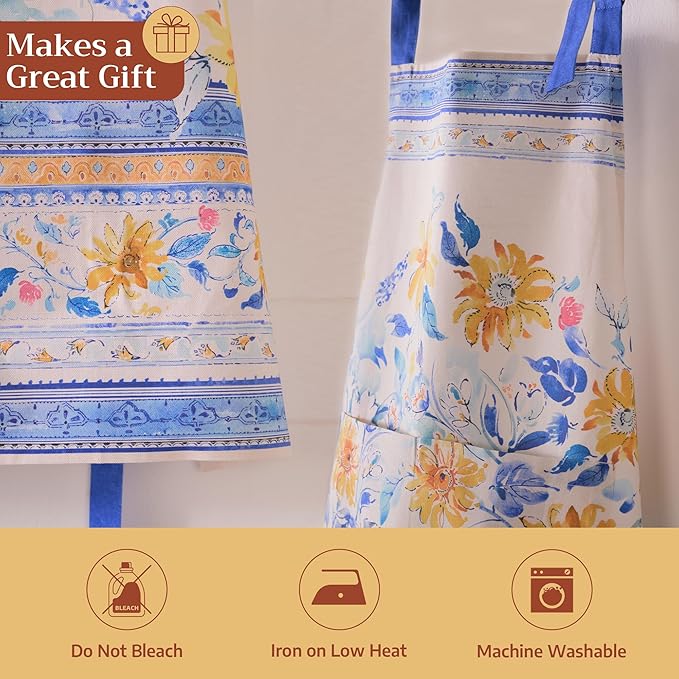 Maison d' Hermine 100% Cotton Apron for women with Pocket Kitchen Chef Apron for Men Cooking Mothers Day Gifts - Image 5