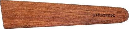 Earlywood 10 inch Handmade Wood Cooking Utensil for Kitchen, Multi-Purpose Scraper and Egg Turner, Cast Iron Scraper and Saute Spatula - Made in USA - Jatoba