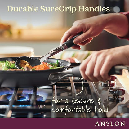 Anolon Advanced Home Hard Anodized Nonstick Frying Pan, 14.5 Inch – Large Skillet with Helper Handle, 14 Inch Nonstick Frying Pan, Durable Cookware - Moonstone - Image 3