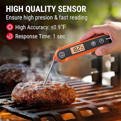 TempPro Digital Instant Read Meat Thermometer for Grilling Waterproof Kitchen Food Thermometer with Calibration Backlight Baking Bread Candy Thermometer Cooking Tools Utensils (Previously ThermoPro) - Image 3