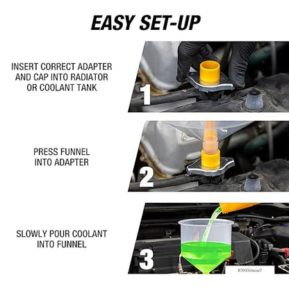 OEMTOOLS 87045 No Spill Coolant Filling Funnel Kit with Coolant Tester, No Spill Coolant Funnel Kit, Coolant Tester Kit - Image 9