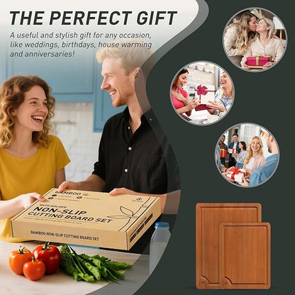Bamboo Cutting Board Set Non Slip Feet Over Sink Day Gifts Best Mama Mommy Bonus Busy Mom Ever Christmas Xmas Birthday Law Step Stepmom Stepmother Who Have Everything Good Unique Useful Present - Image 7