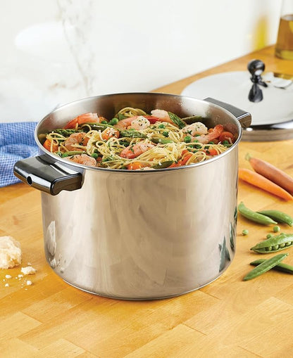 Farberware Classic Stainless Steel 8-Quart Stockpot with Lid, Stainless Steel Pot with Lid, Silver - Image 2