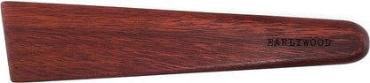 Earlywood 10 inch Handmade Wood Cooking Utensil for Kitchen, Multi-Purpose and Egg Turner, Cast Iron Scraper and Wood Saute Spatula - Made in USA - Bloodwood