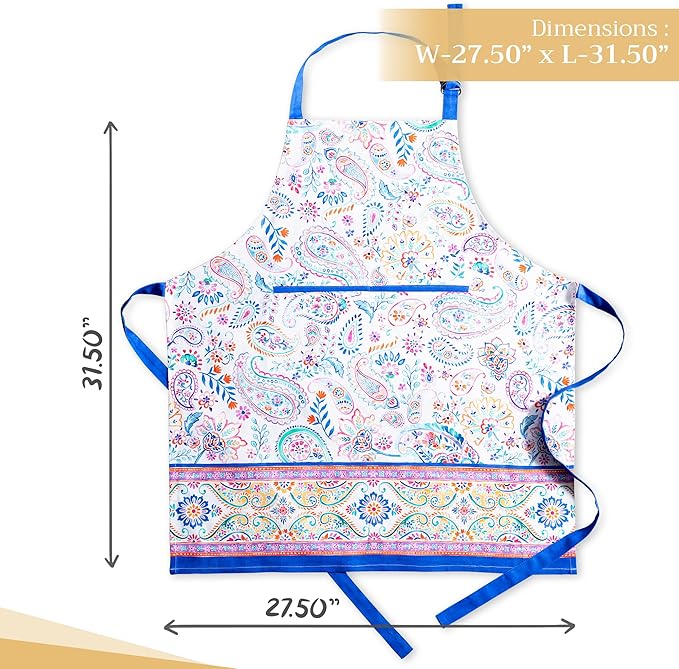 Maison d' Hermine 100% Cotton Apron for women with Pocket Kitchen Chef Apron for Men Cooking Mothers Day Gifts - Image 4