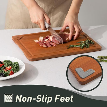 Bamboo Cutting Board Set Non Slip Feet Over Sink Day Gifts Best Mama Mommy Bonus Busy Mom Ever Christmas Xmas Birthday Law Step Stepmom Stepmother Who Have Everything Good Unique Useful Present - Image 5