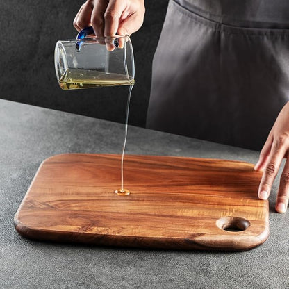 Acacia Wooden Cutting Board,JAMES.F Large Wood Cutting Boards for Kitchen, Big Chopping Boards Thick Serving Boards for Meat, Bread or Vegetables (Large,18.1" x 11.8" x 0.7")